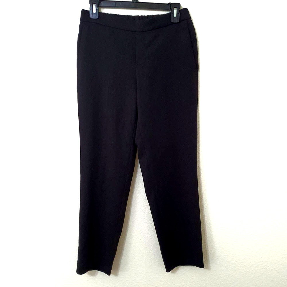 Old Navy Black Mid Rise Cropped  Pull On Pants Women's Size 4